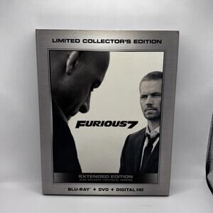 Furious 7 (Blu-ray + DVD + DIGITAL HD) Limited Collector's Edition w/ Slipcover